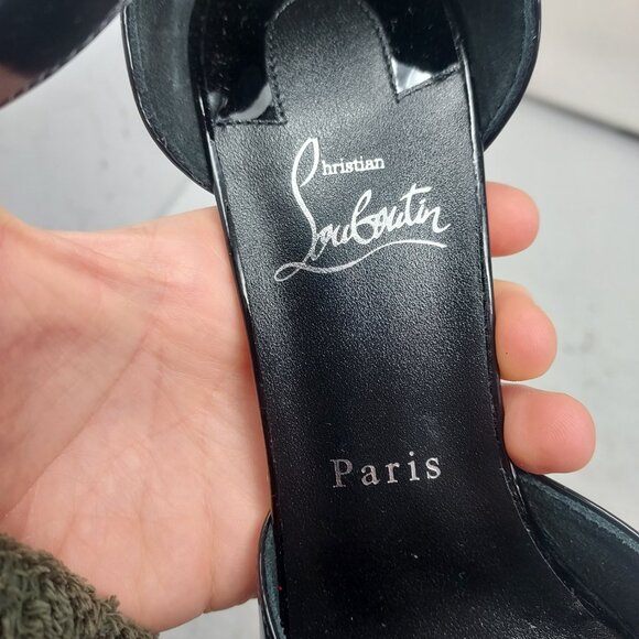 CHRISTIAN LOUBOUTIN Lock Patent Ankle Strap Pump - Picture 5 of 11